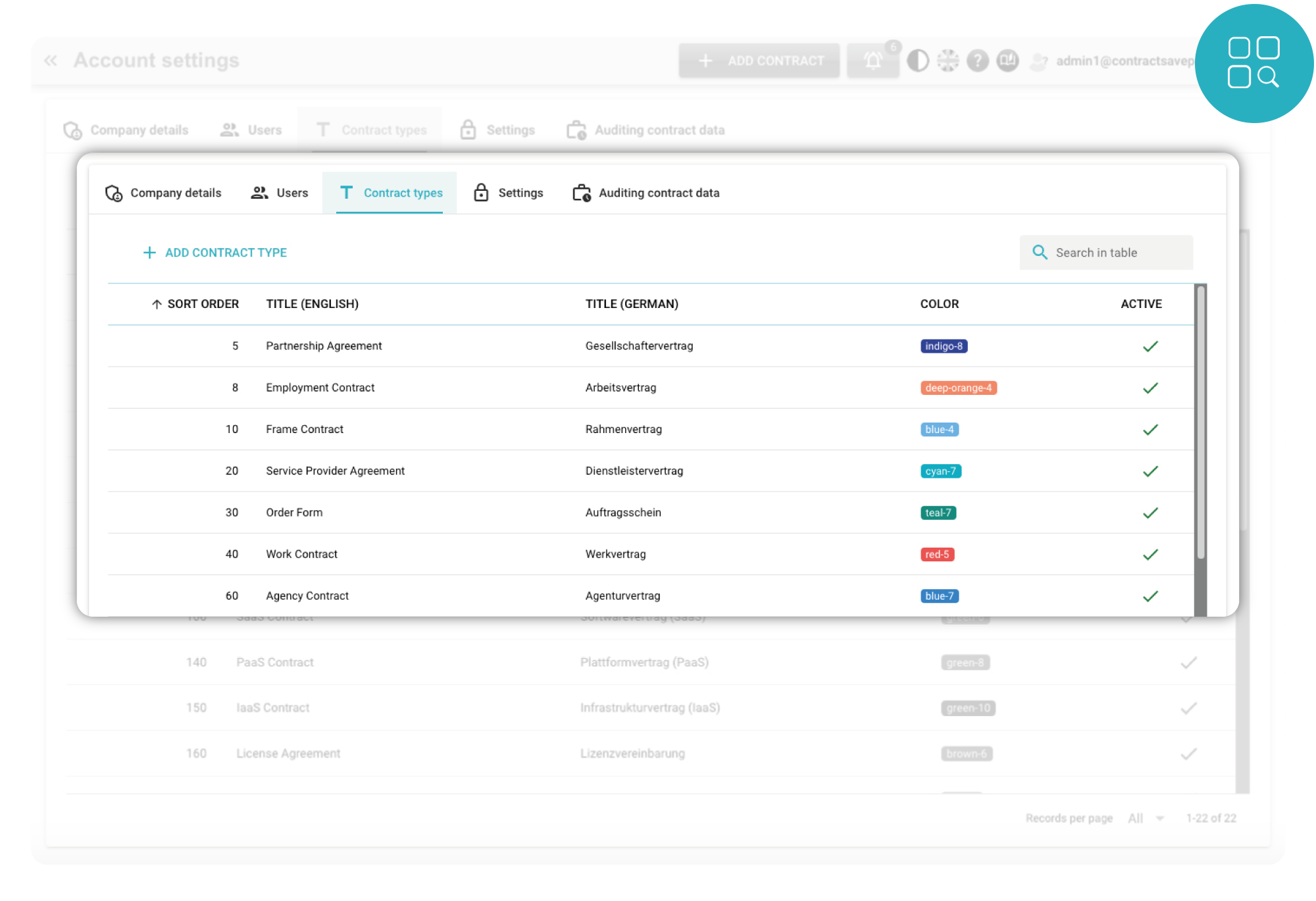 ContractSilo Dashboard