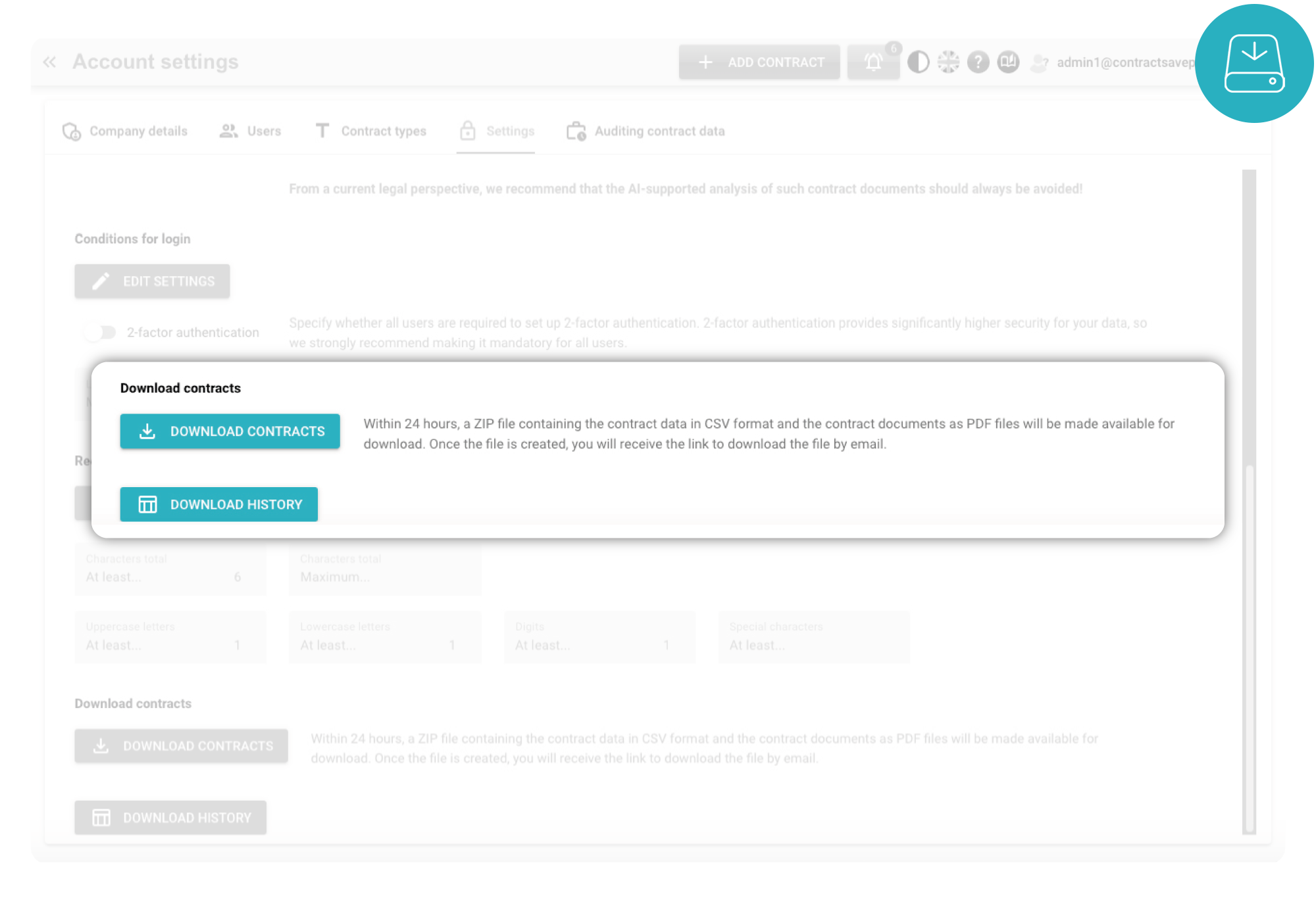 ContractSilo Dashboard