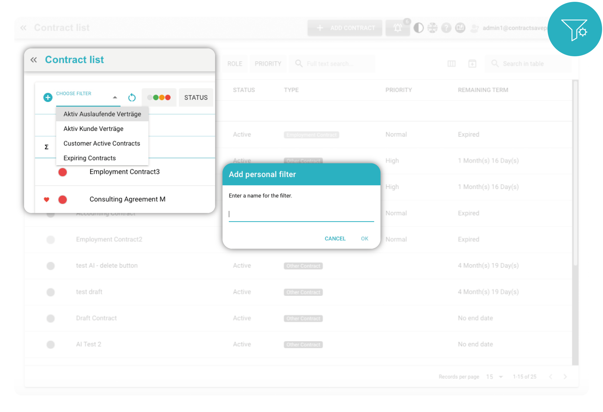 ContractSilo Dashboard