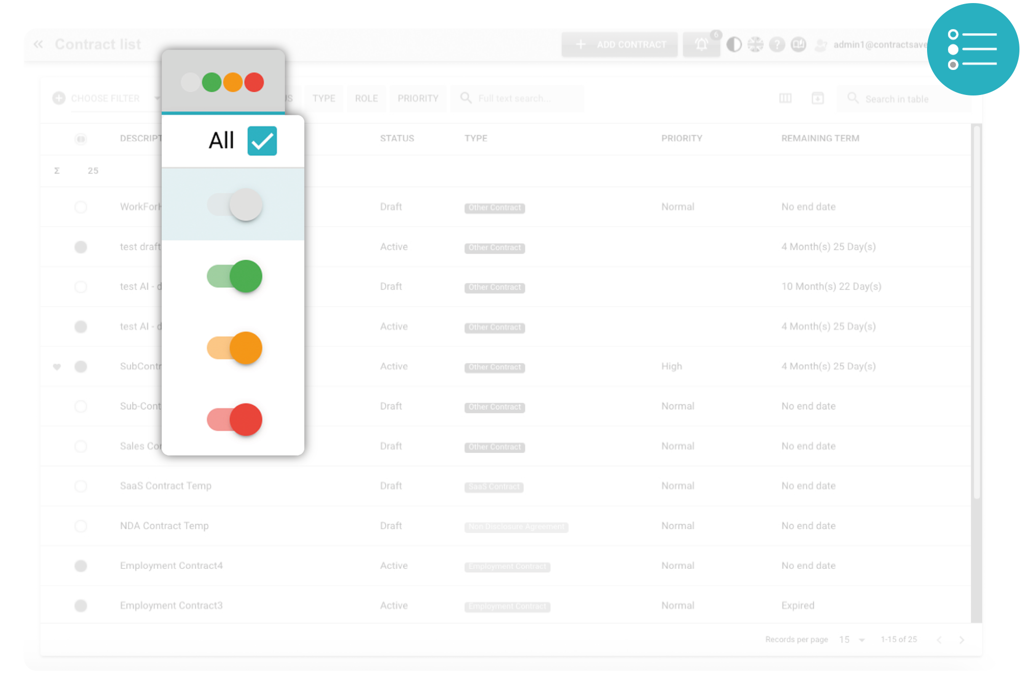 ContractSilo Dashboard