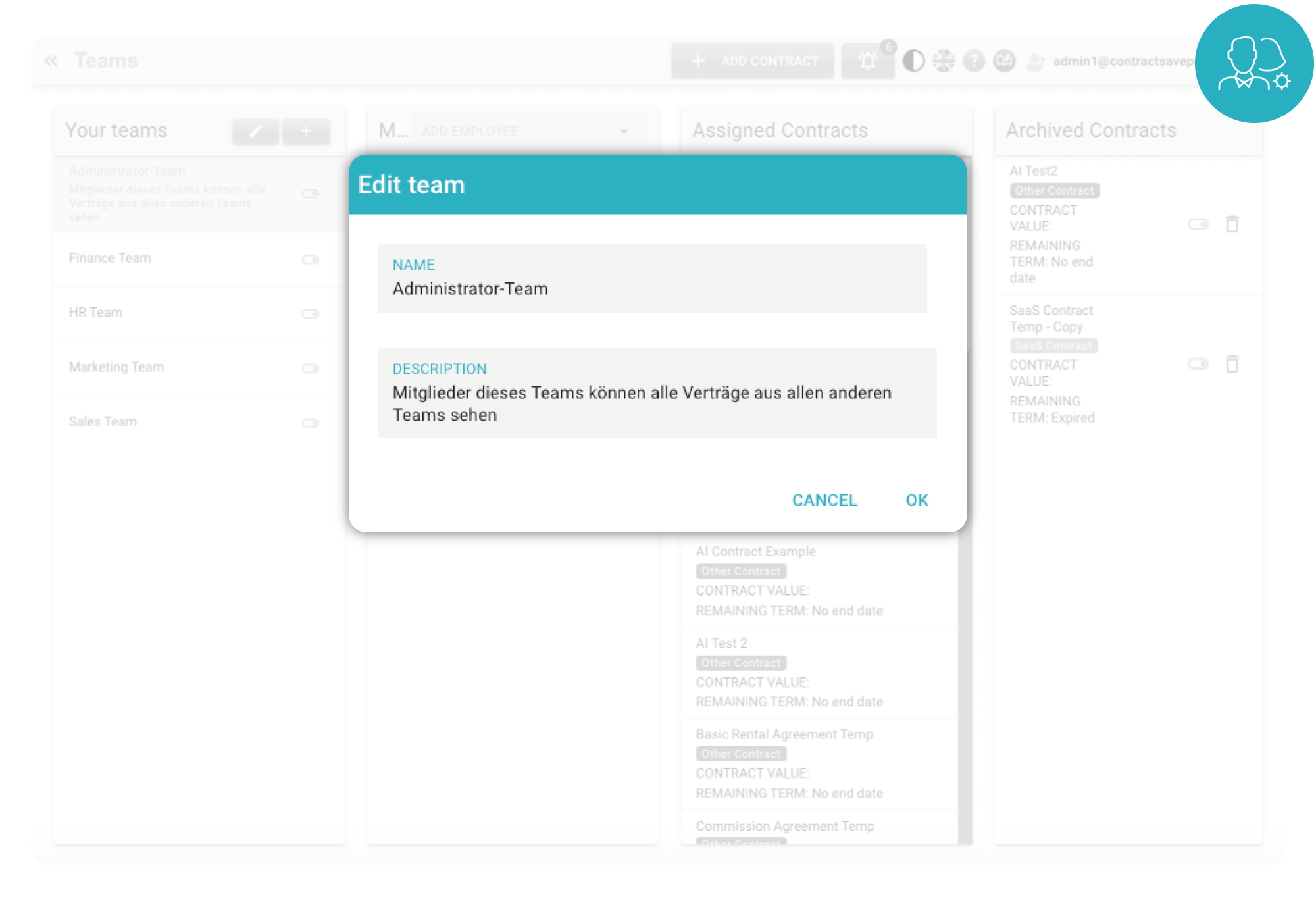 ContractSilo Dashboard